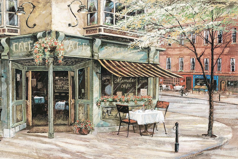 Neighborhood Cafe art print by Ruane Manning for $57.95 CAD