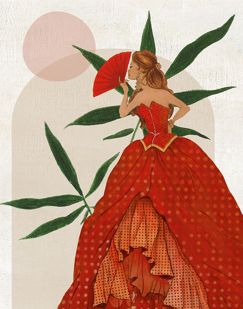 Vestido Rojo II art print by Tava Studios for $57.95 CAD