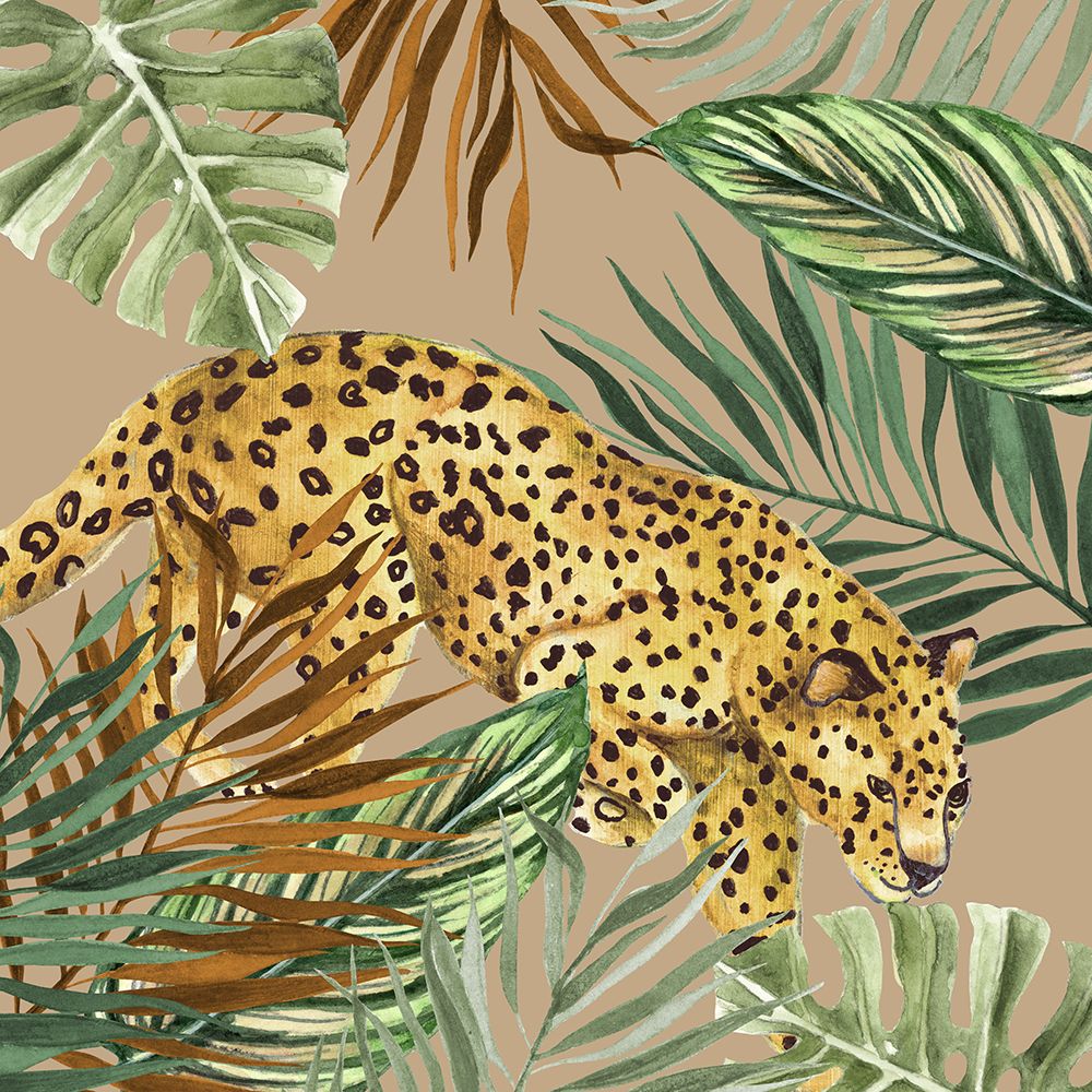 Tropical Jungle Cat I art print by Tava Studios for $57.95 CAD