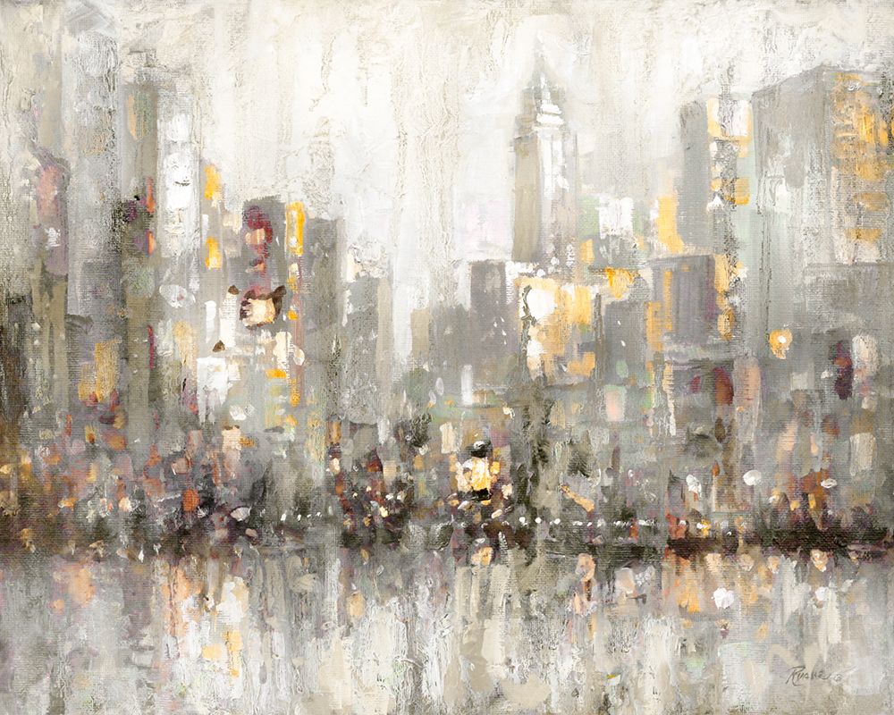 Cityscape Abstract art print by Ruane Manning for $57.95 CAD
