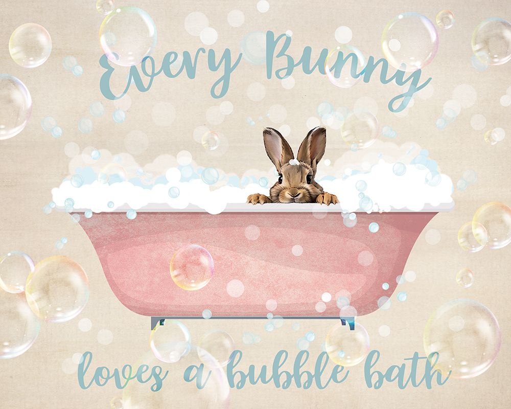 Every Bunny Loves a Bubble Bath art print by Susan Arnot for $57.95 CAD