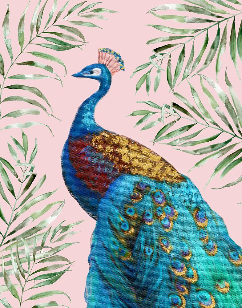 Tropical Peacock art print by Nan for $57.95 CAD