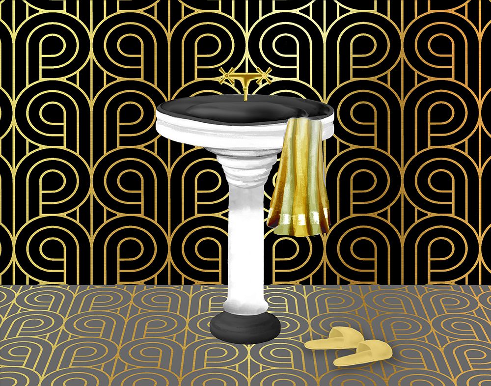 Opulent Deco Sink art print by Conrad Knutsen for $57.95 CAD