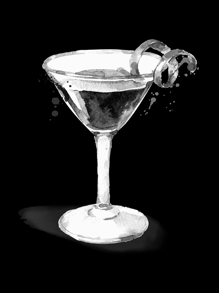 Dressed in Black Martini art print by Val Rhodes for $57.95 CAD