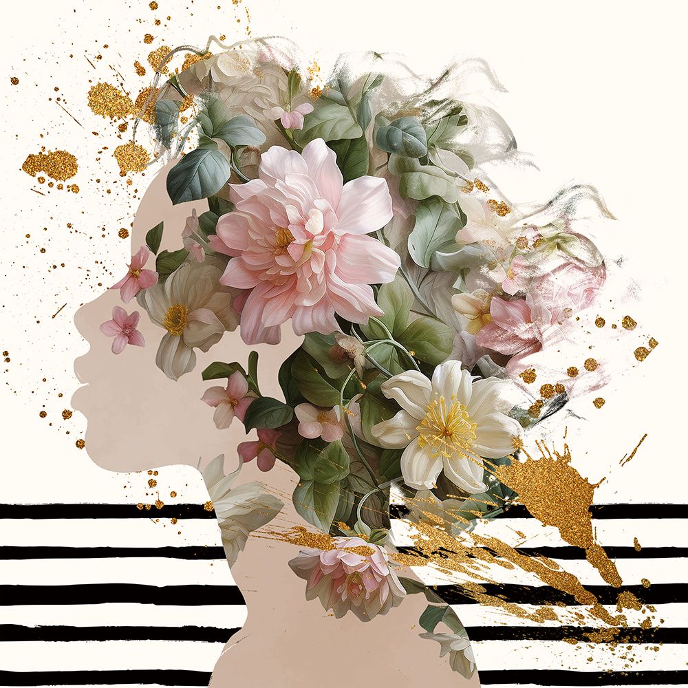 Floral Profile II art print by Susan Arnot for $57.95 CAD