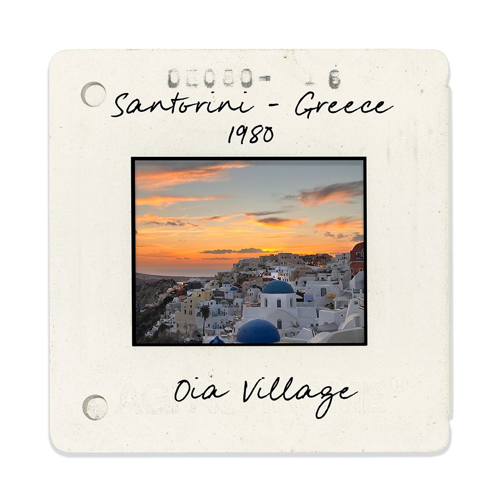 Santorini art print by Val Rhodes for $57.95 CAD