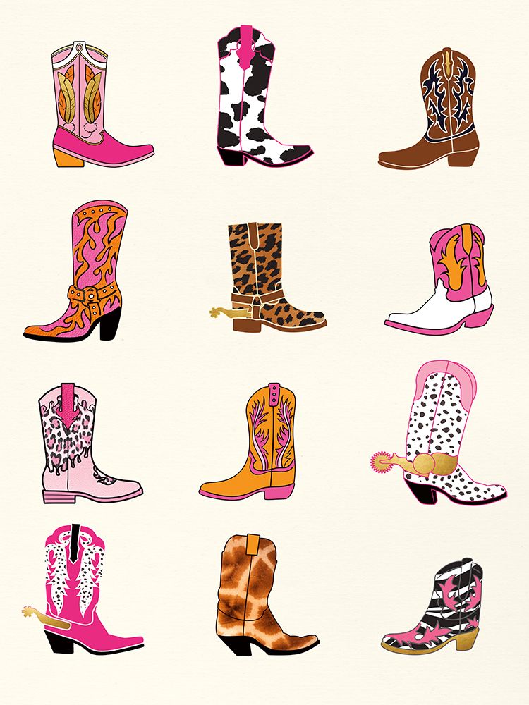 Cowgirl Boots art print by Susan Arnot for $57.95 CAD