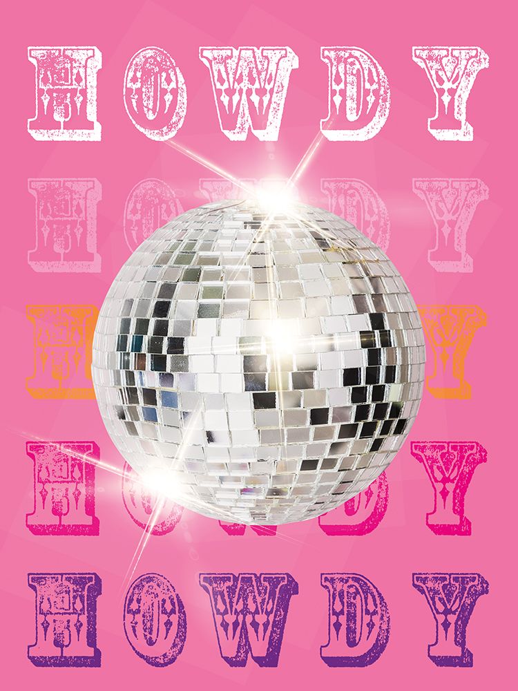 Howdy Disco Ball art print by Susan Arnot for $57.95 CAD