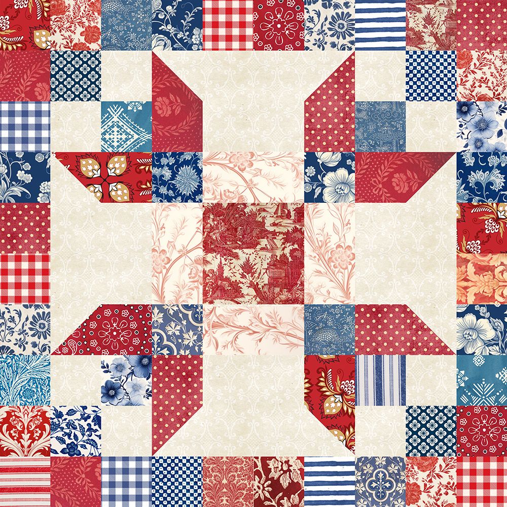 Simple American 4 Corners art print by Susan Arnot for $57.95 CAD
