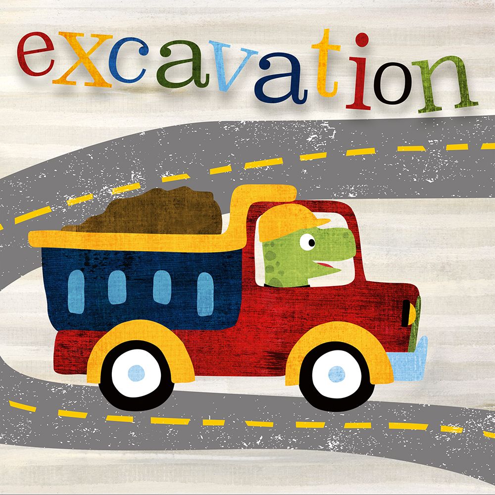 Construction Excavation art print by Susan Arnot for $57.95 CAD