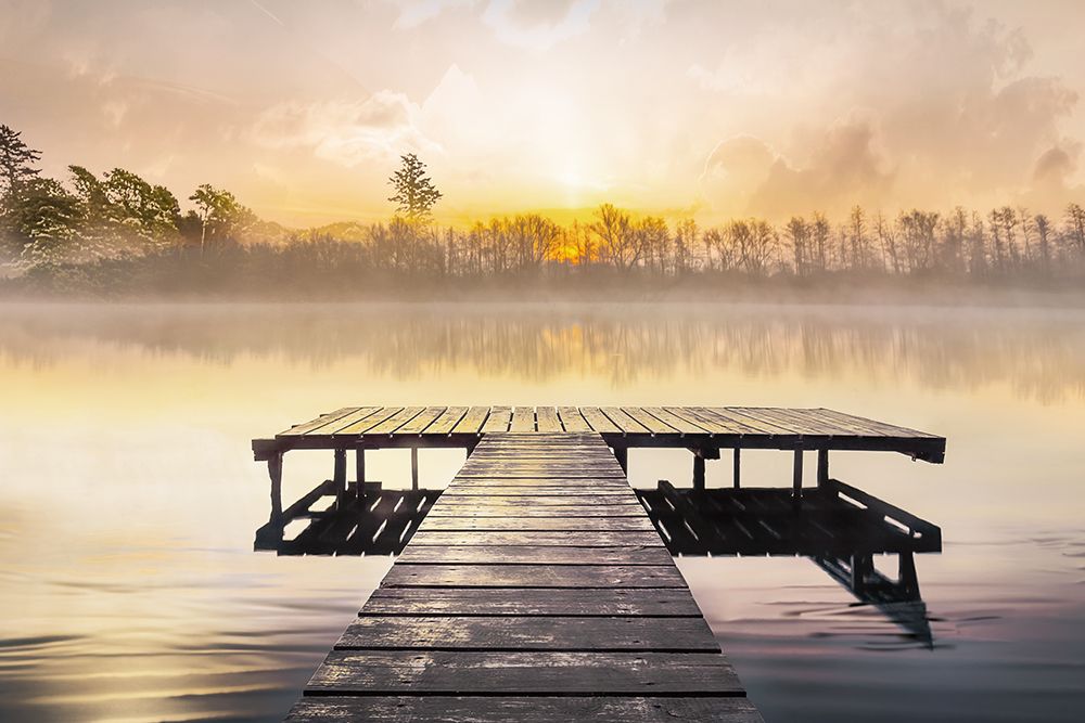 Calm Dawn art print by Mike Calascibetta for $57.95 CAD