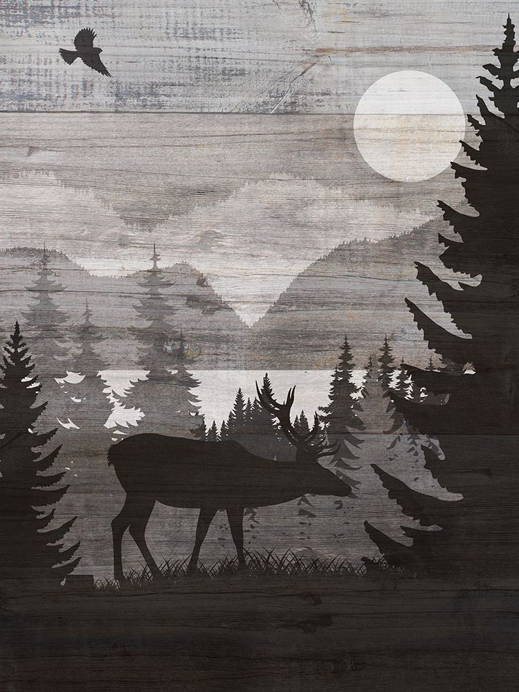 Canadian Landscape Elk art print by Susan Arnot for $57.95 CAD