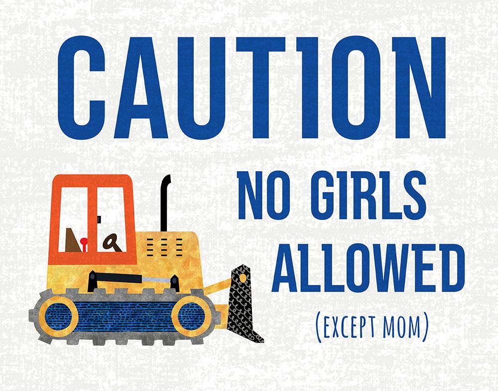 Construction Caution art print by Conrad Knutsen for $57.95 CAD