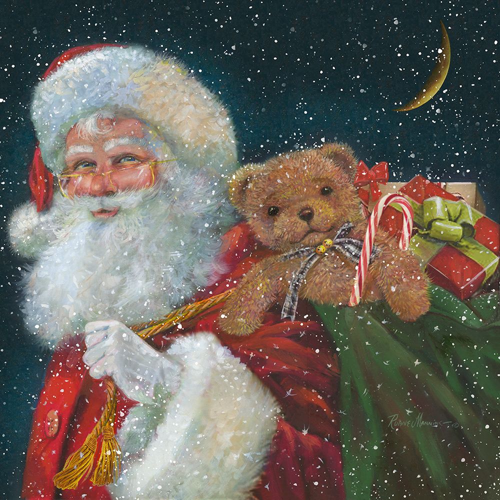 Santa Delivering Toys art print by Ruane Manning for $57.95 CAD