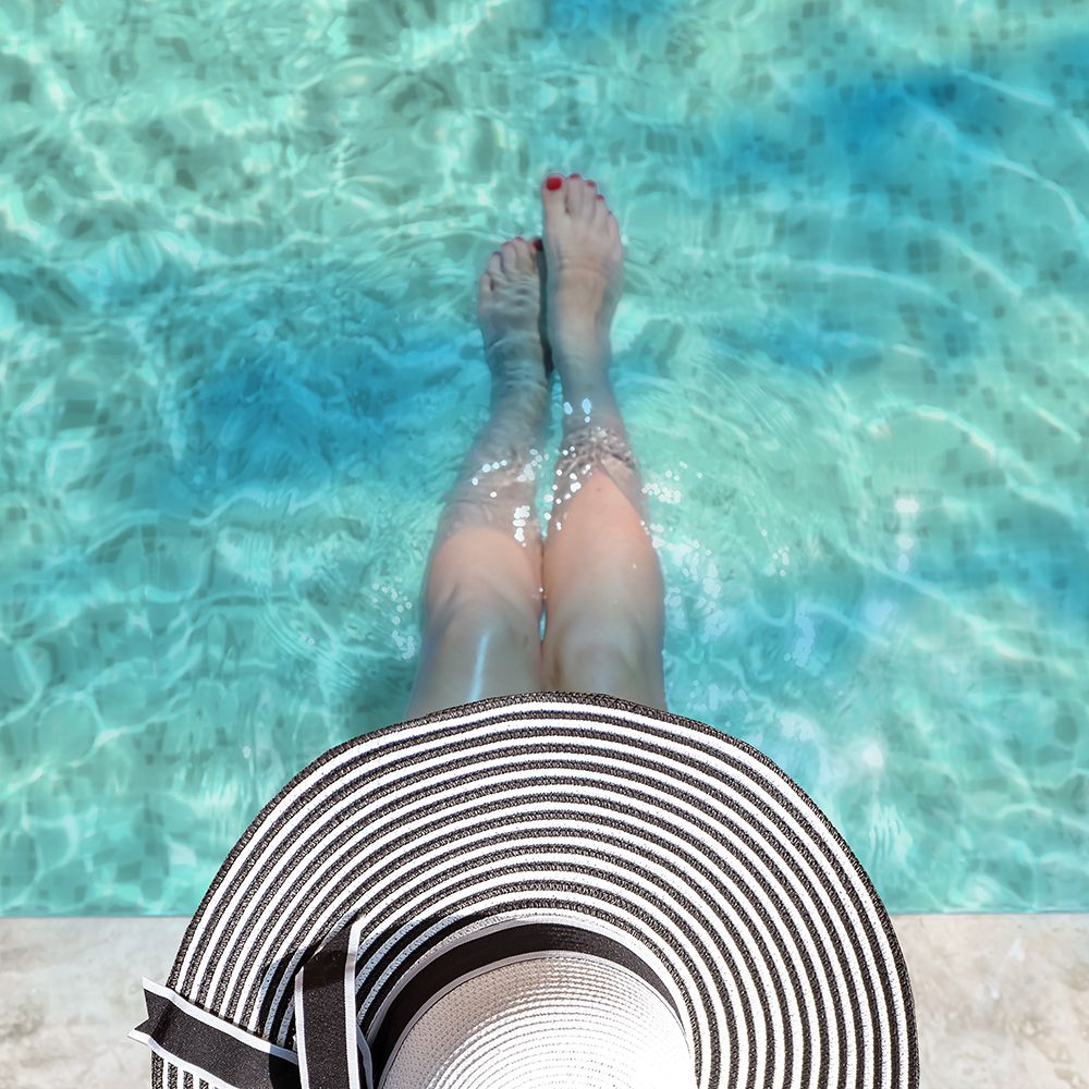 Pool Girl art print by CAD Design for $57.95 CAD