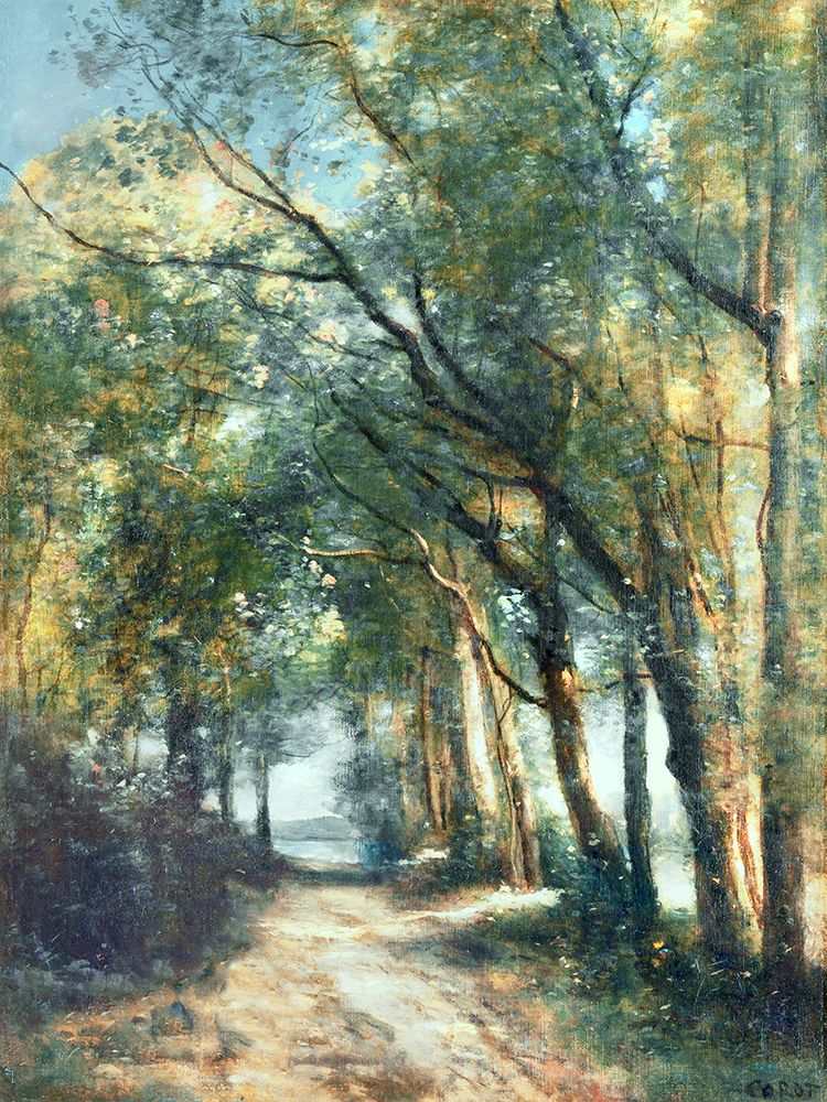 Lane Through the Trees art print by Jean-Baptiste-Camille Corot for $57.95 CAD