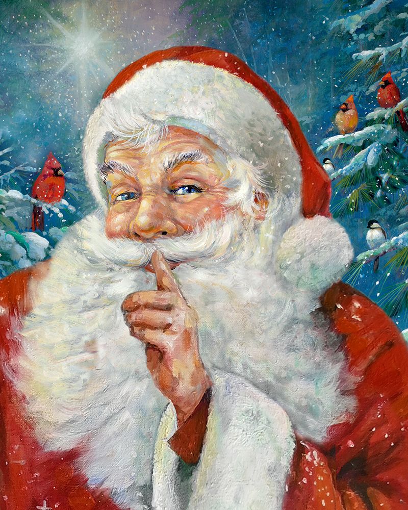 Santa Secret art print by Ruane Manning for $57.95 CAD