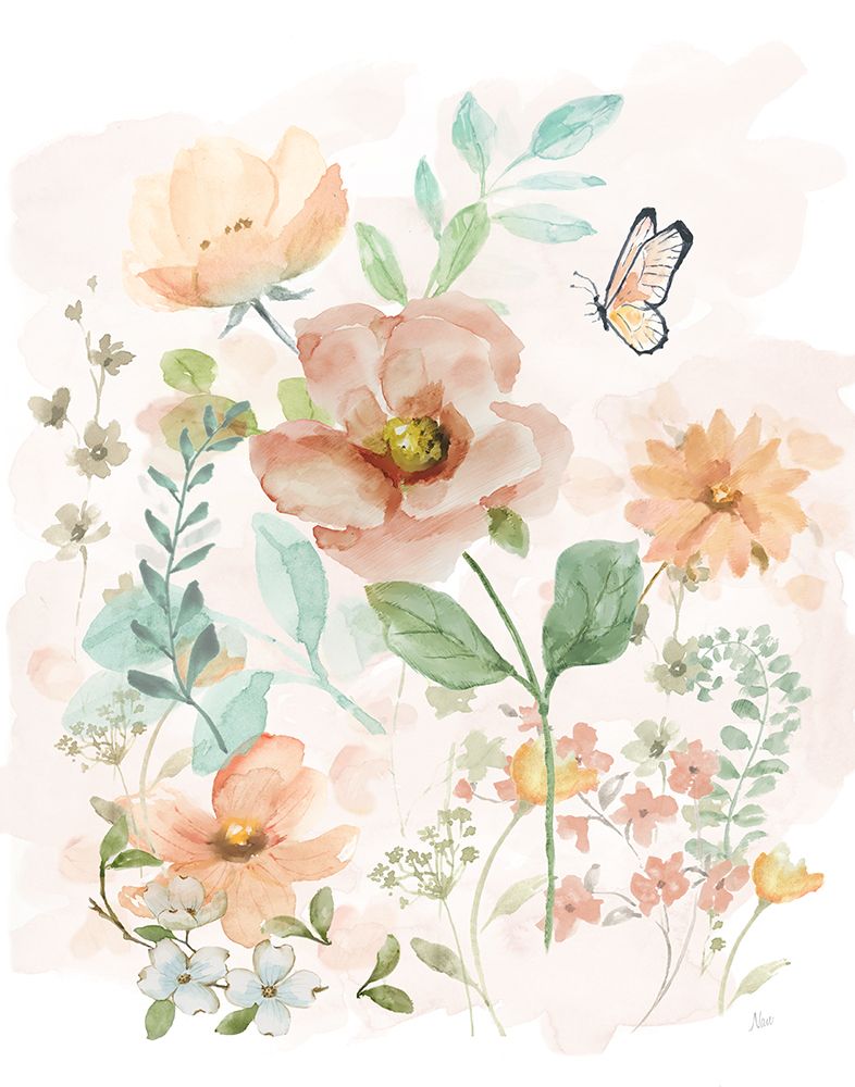 Floral Collage II art print by Nan for $57.95 CAD