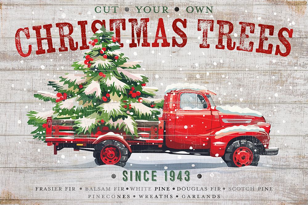 Christmas Trees art print by Susan Arnot for $57.95 CAD