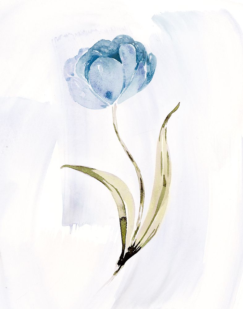 Blue Tulip II art print by Kristen Brockmon for $57.95 CAD