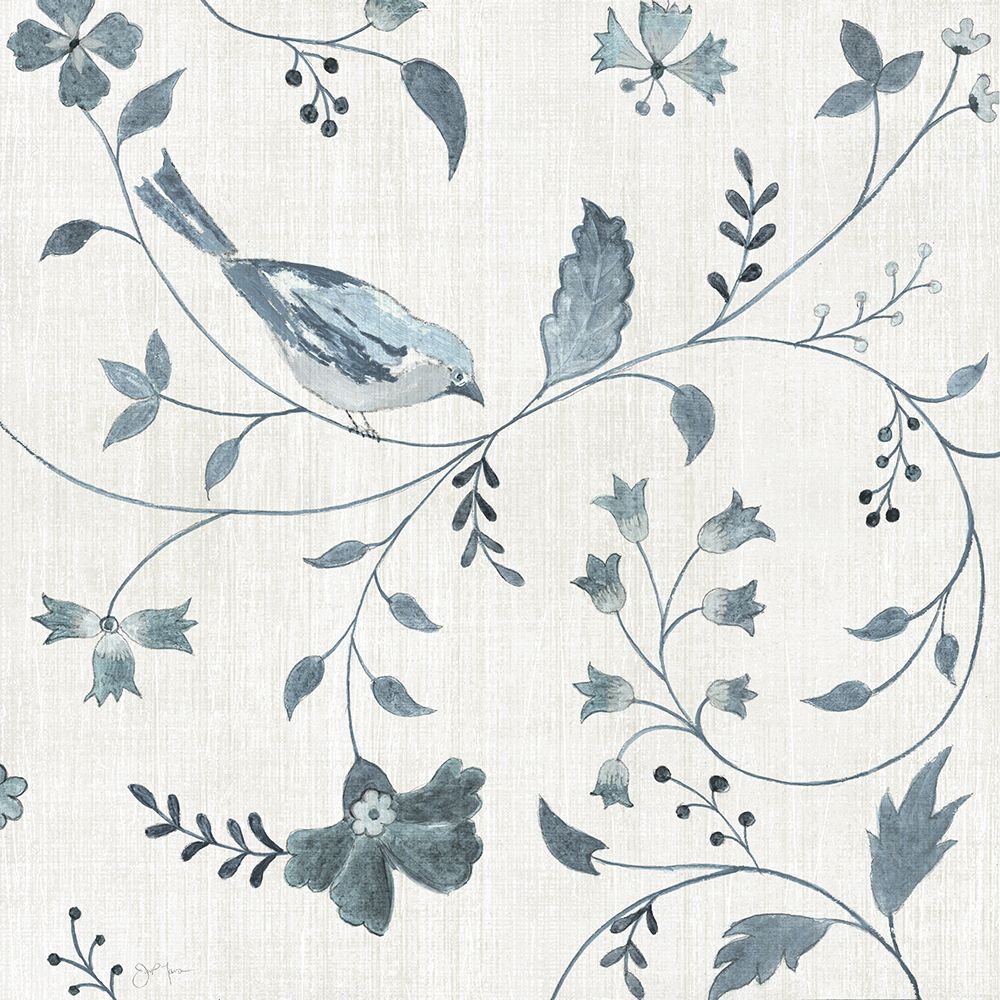 Blue Song Bird I art print by Tava Studios for $57.95 CAD