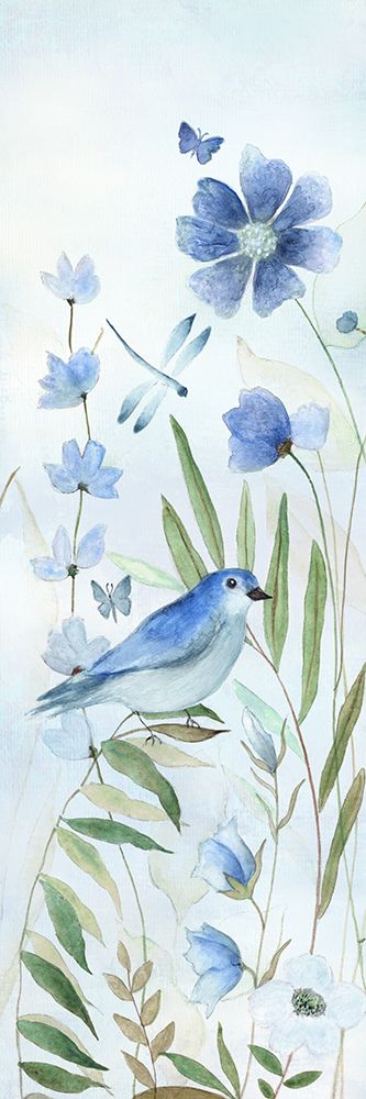 Meadow Bluebird I art print by Tava Studios for $57.95 CAD
