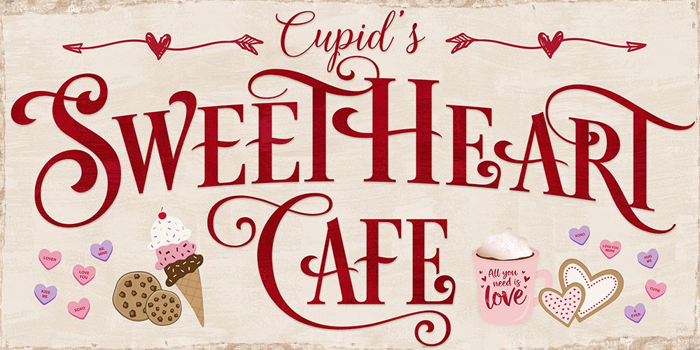 Cupids Sweatheart Cafe art print by Natalie Carpentieri for $57.95 CAD