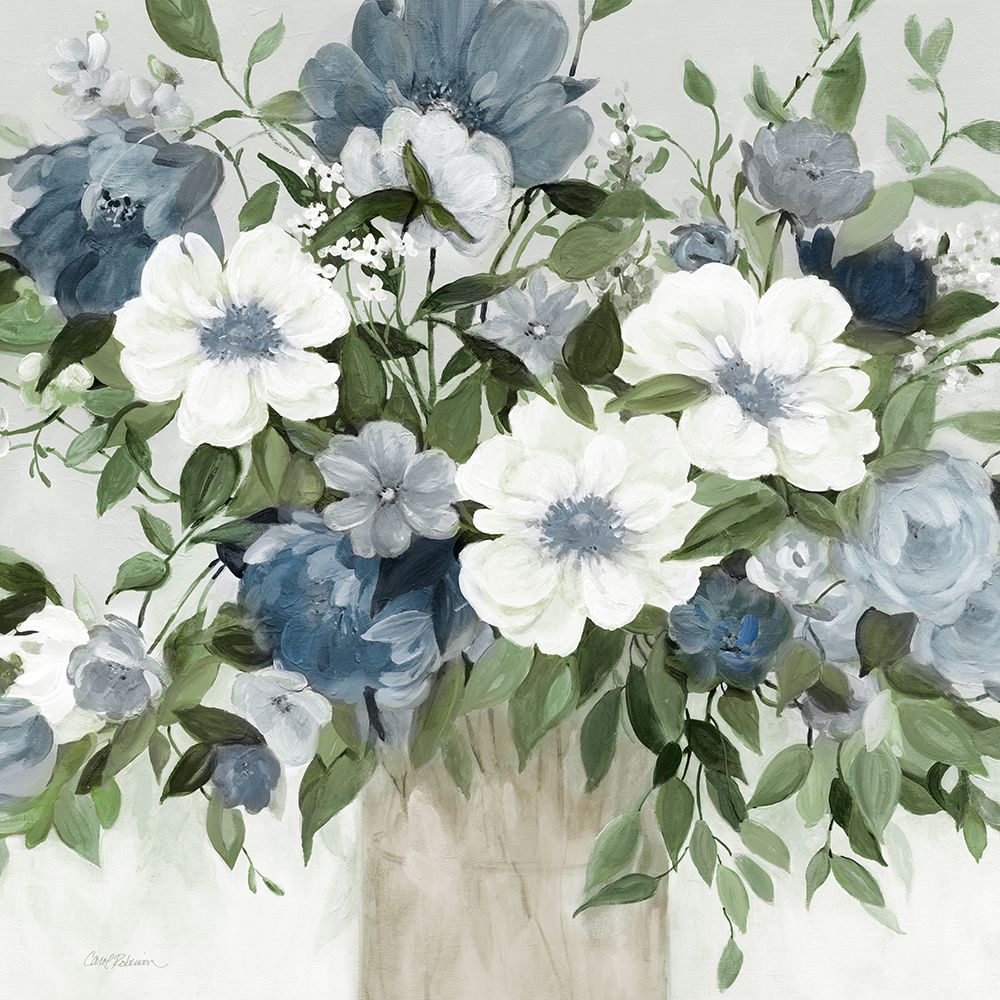 Classic Blue Bouquet art print by Carol Robinson for $57.95 CAD
