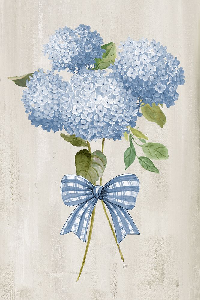 Hydrangea Tied With a Bow II art print by Nan for $57.95 CAD