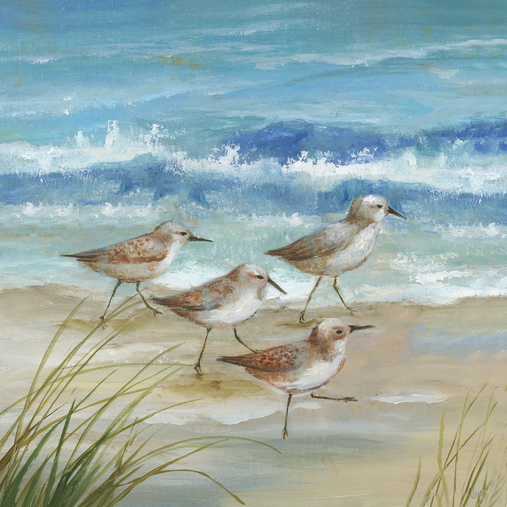 Sandpiper Gathering I art print by Nan for $57.95 CAD