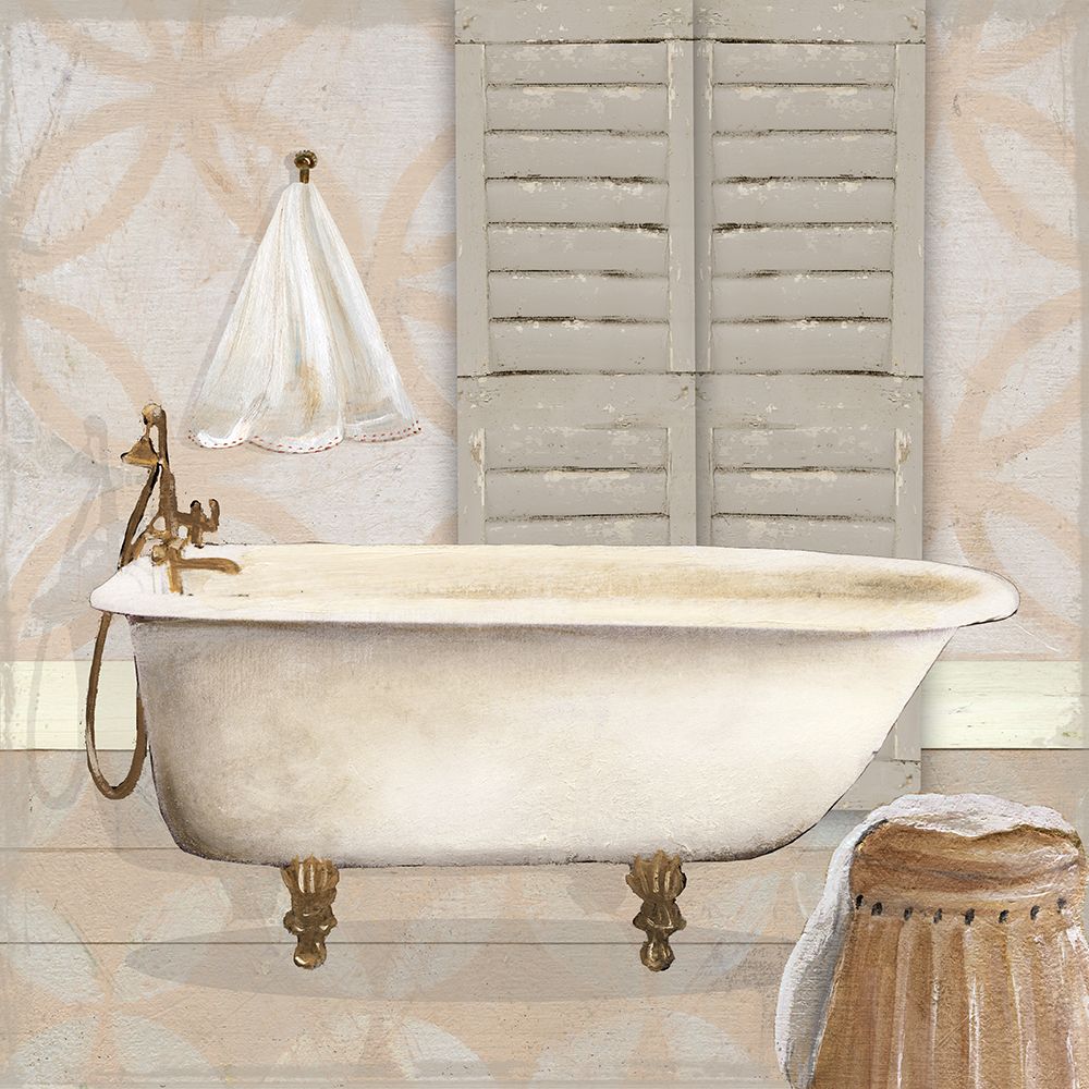 Neutral Bath I art print by Carol Robinson for $57.95 CAD
