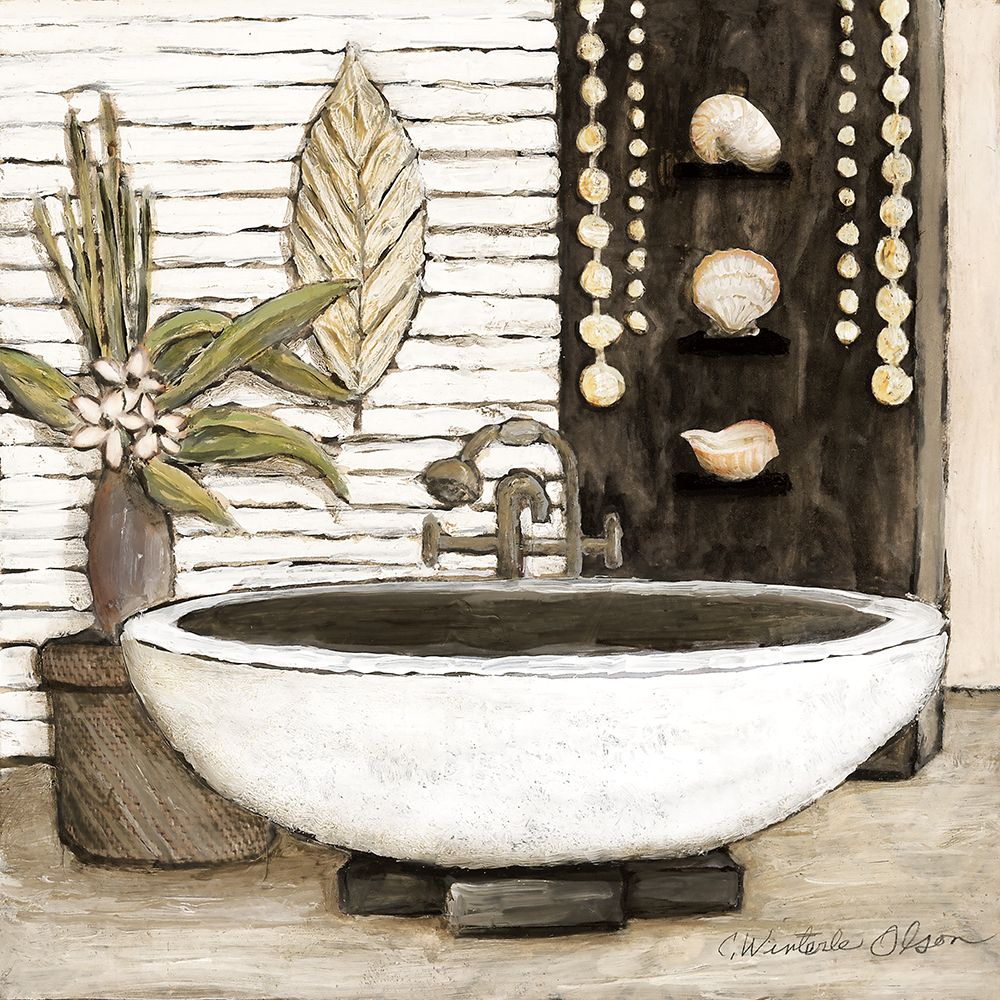 Feng Shui Bath II art print by Charlene Olson for $57.95 CAD