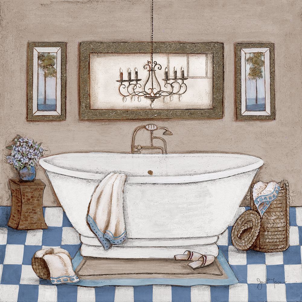 Relaxing Bath I art print by Tava Studios for $57.95 CAD