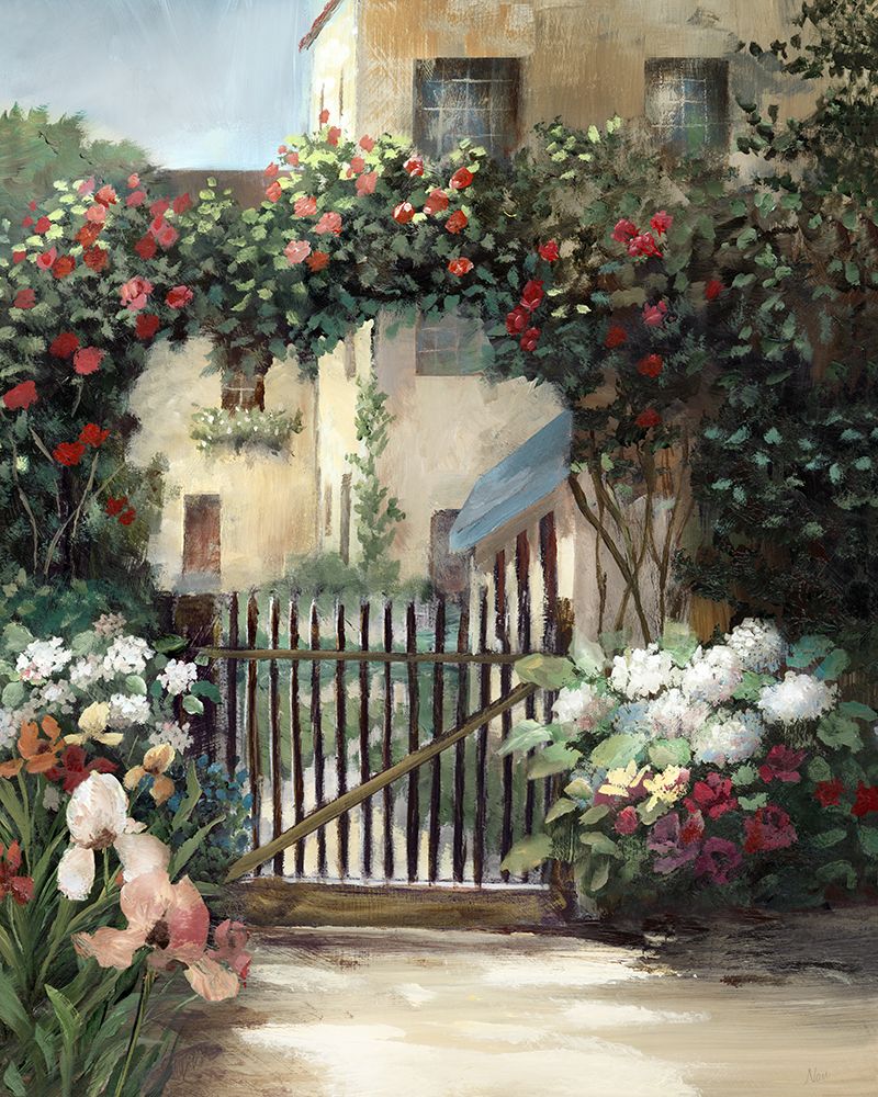 Courtyard Gate art print by Nan for $57.95 CAD