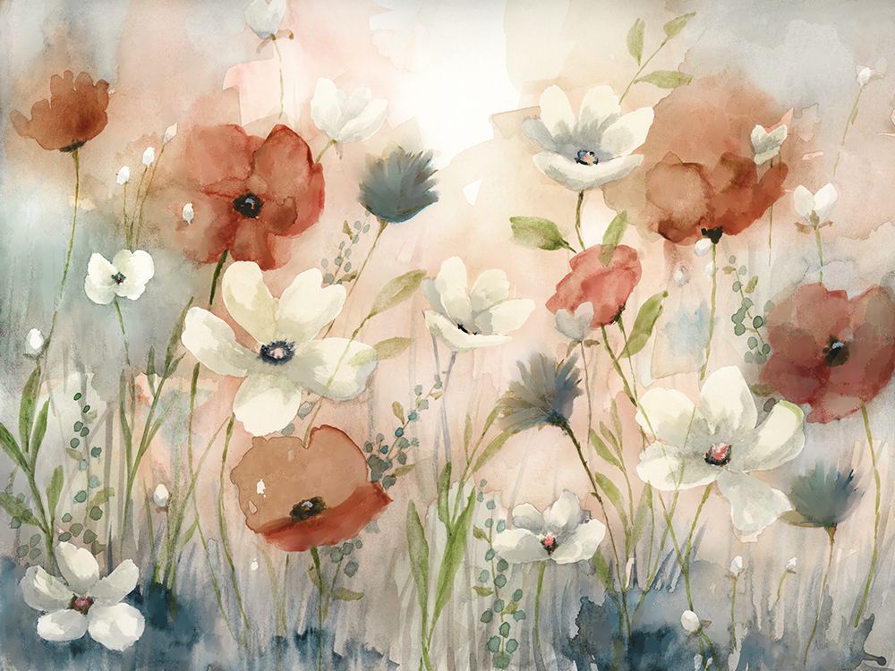 Romantic Garden art print by Nan for $57.95 CAD