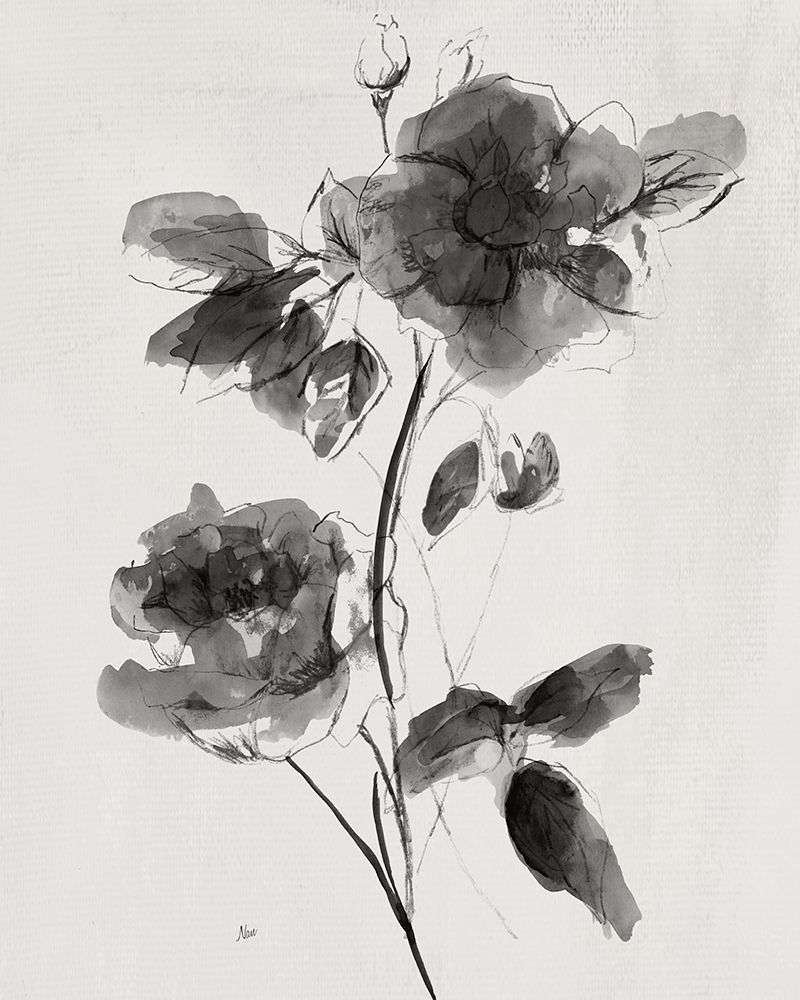 Inky Ebony I art print by Nan for $57.95 CAD