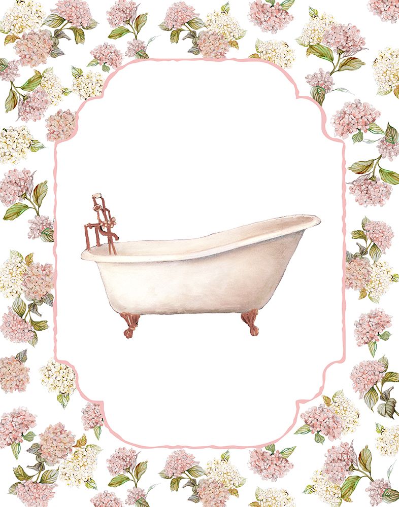 Blushing Hydrangea Bath II art print by Carol Robinson for $57.95 CAD