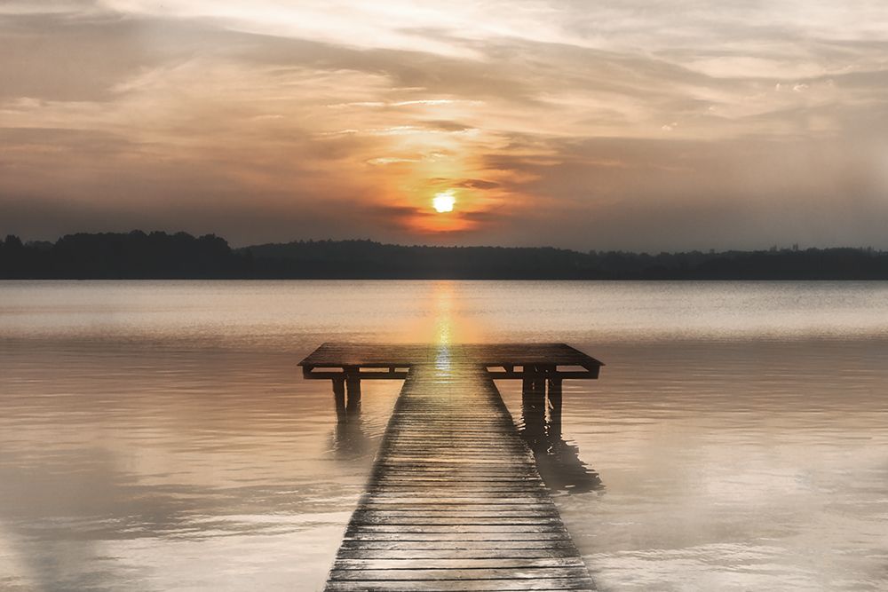 Soft Sunset Dock art print by Irene Weisz for $57.95 CAD