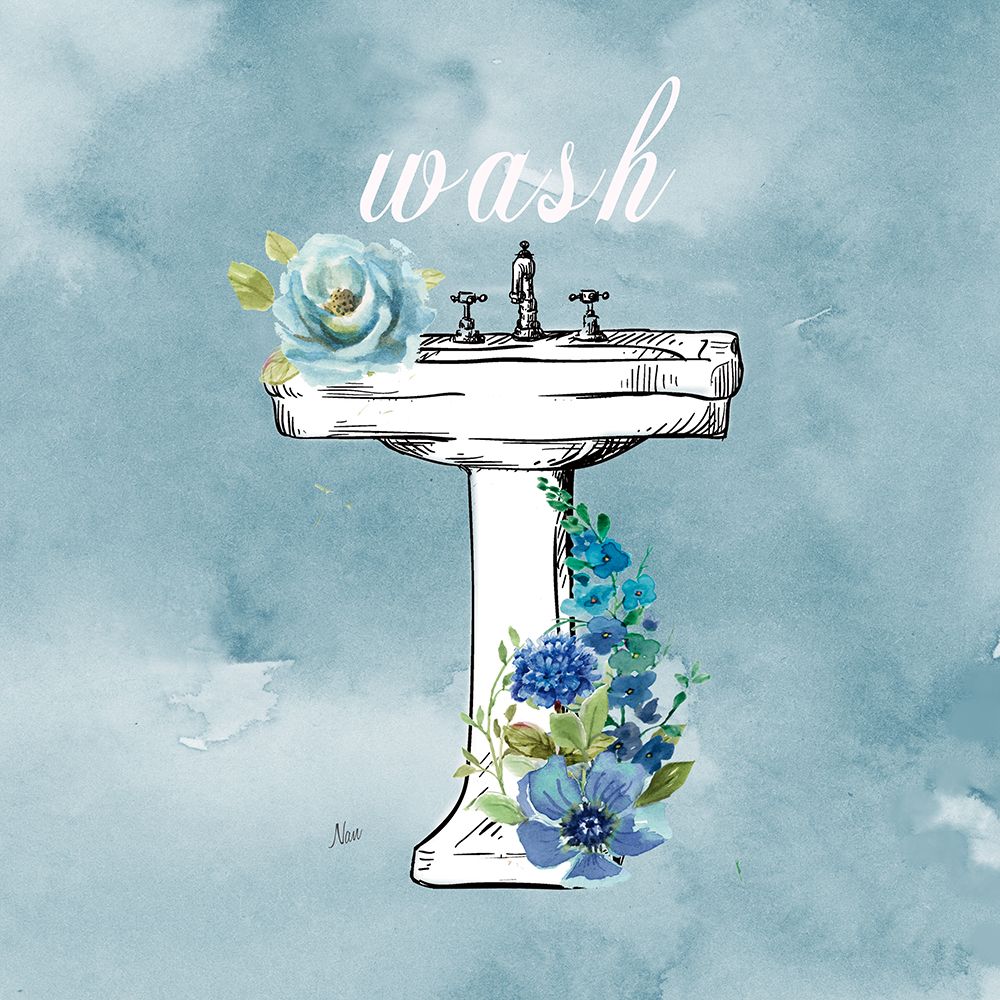 Bathroom Wash art print by Nan for $57.95 CAD