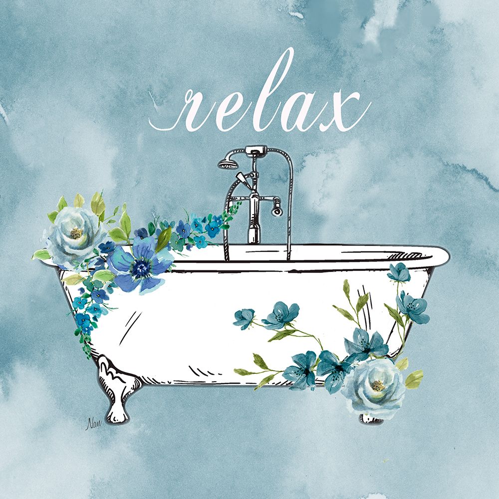 Bathroom Relax art print by Nan for $57.95 CAD