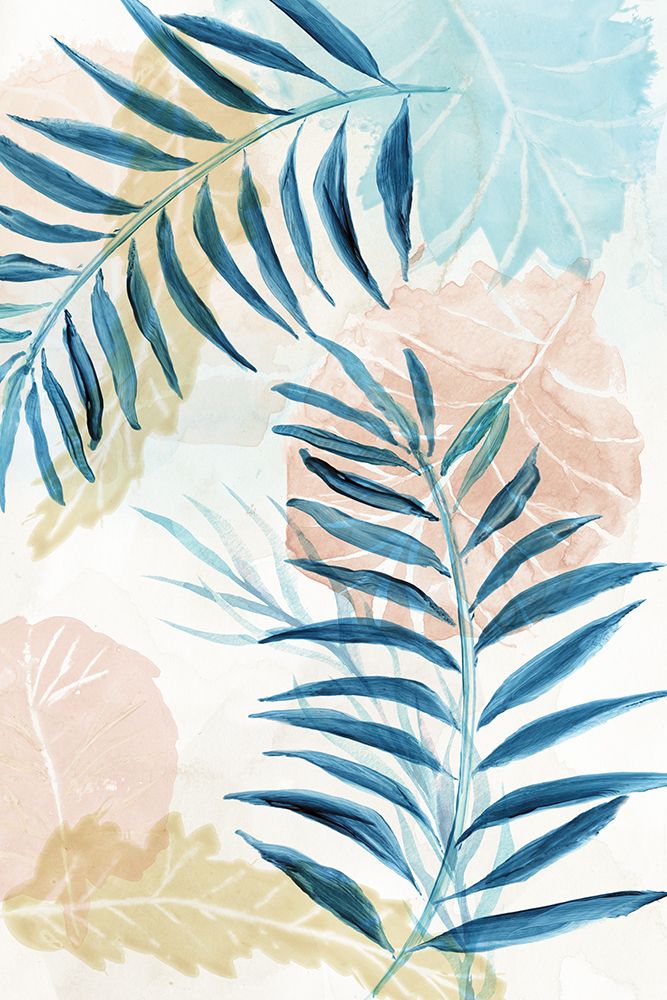 Bold Tropical Leaves I art print by Nan for $57.95 CAD
