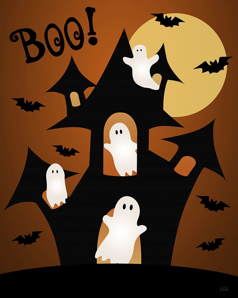 Ghostly Haunted House art print by Natalie Carpentieri for $57.95 CAD