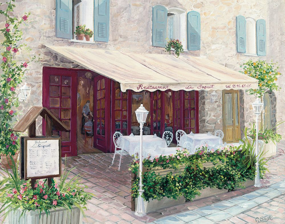 Le Restaurant art print by Carol Saxe for $57.95 CAD