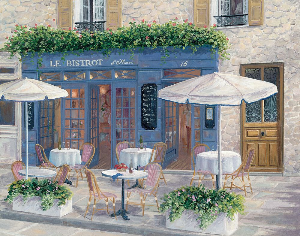 Le Bistrot art print by Carol Saxe for $57.95 CAD