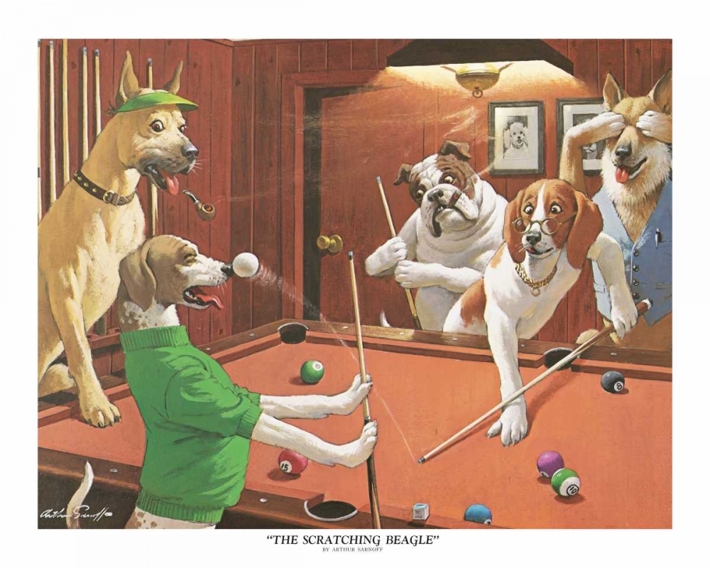 The Scratching Beagle art print by Arthur Sarnoff for $57.95 CAD