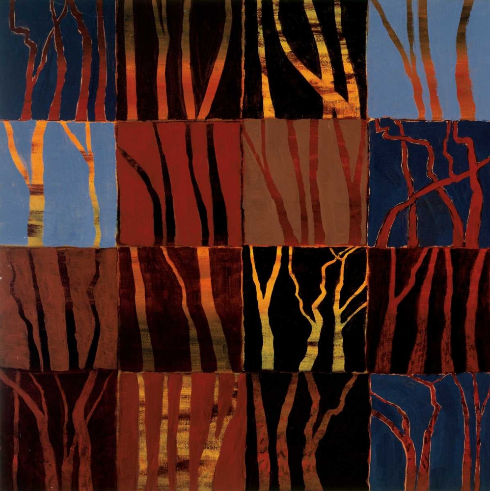 Red Trees I art print by Gail Altschuler for $57.95 CAD