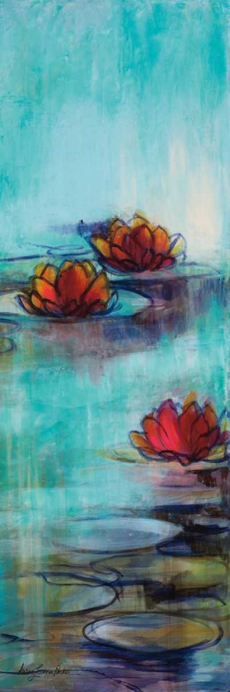 Aqua Lotus II art print by Karen Lorena Parker for $57.95 CAD