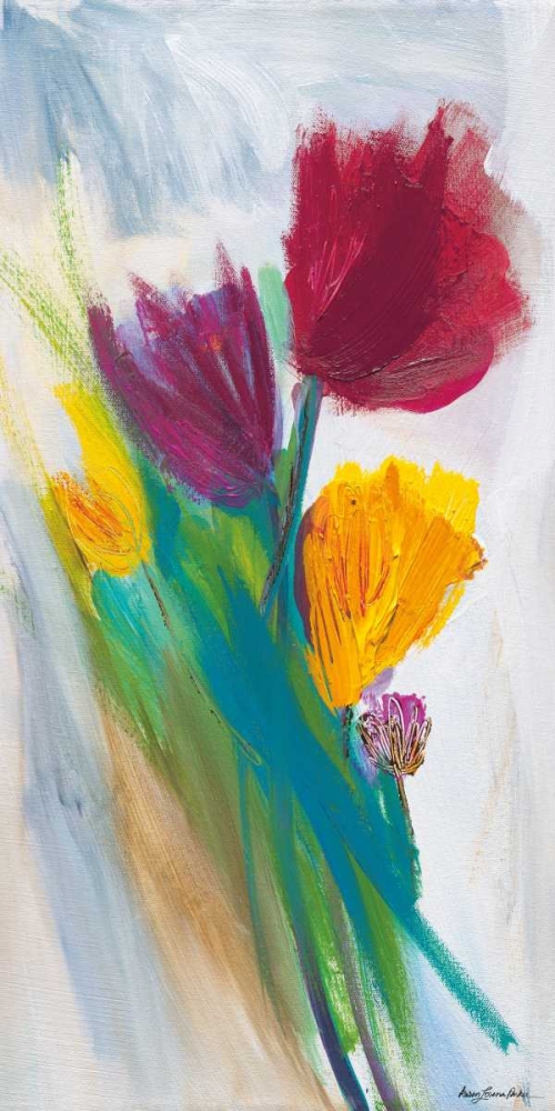 Bright Tulip Bunch II art print by Karen Lorena Parker for $57.95 CAD