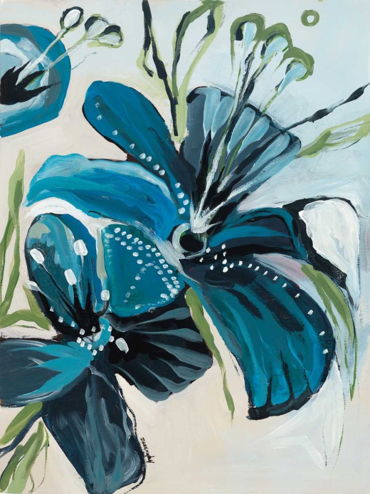 Flowers of Azure I art print by Angela Maritz for $57.95 CAD