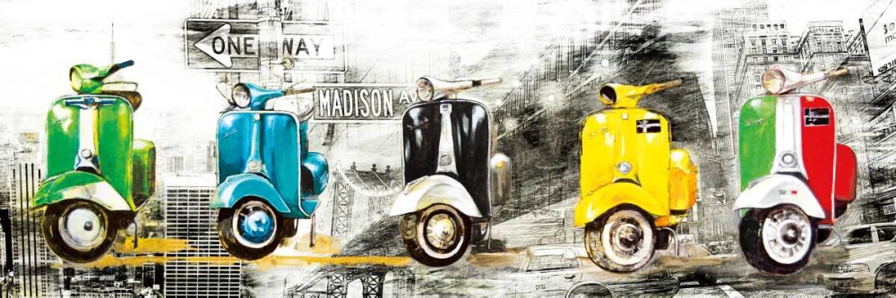 Get Your Mopeds Running art print by Bresso Sola for $57.95 CAD